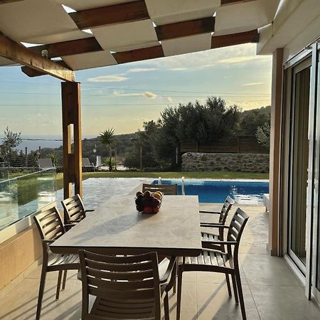Villa Michael Triopetra Private Villa, Private Swimming Pool, Garden, Panoramic Sunset Exterior foto