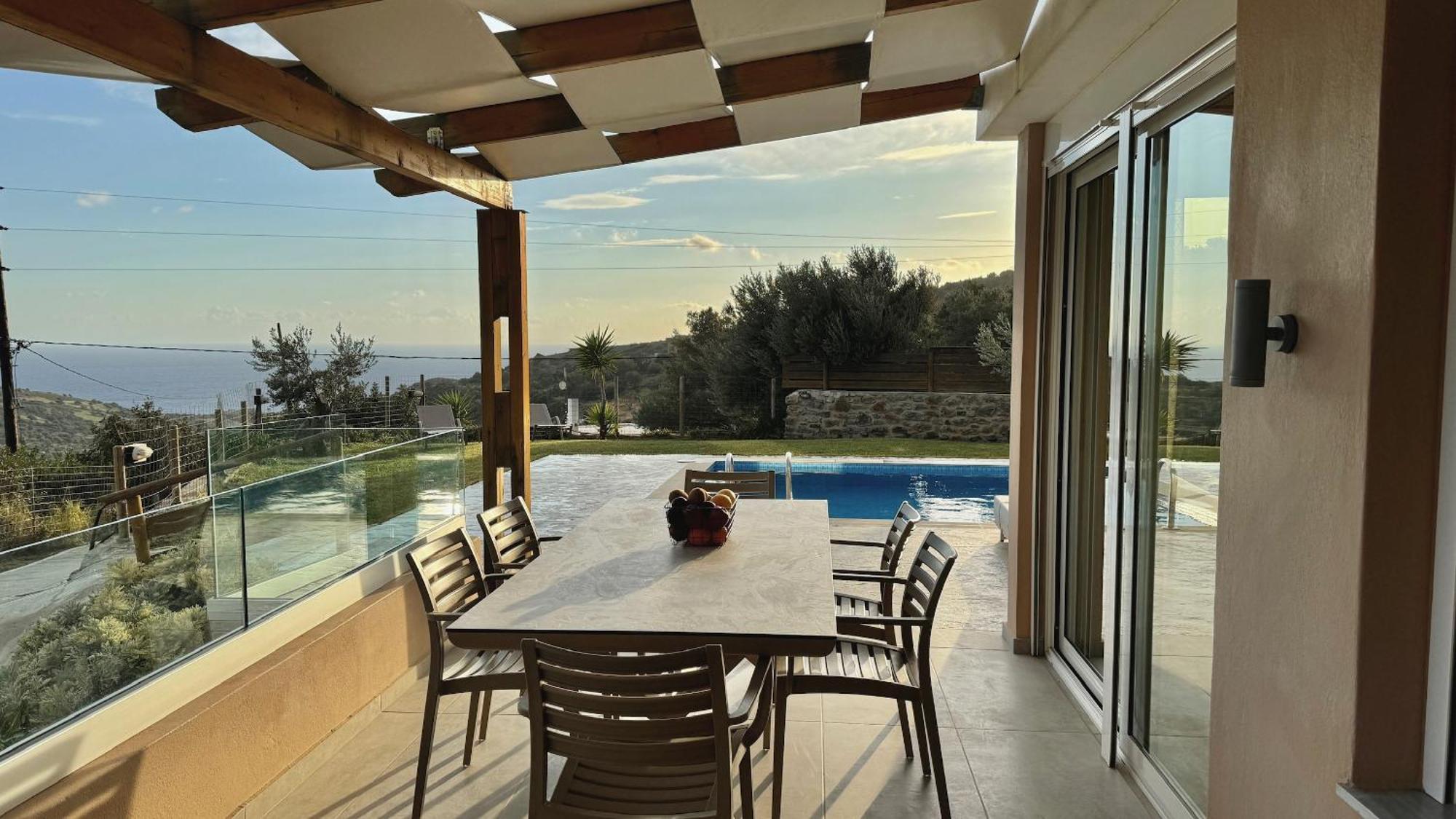 Villa Michael Triopetra Private Villa, Private Swimming Pool, Garden, Panoramic Sunset Exterior foto