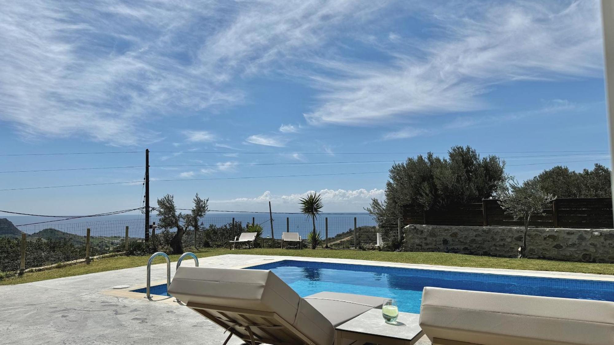 Villa Michael Triopetra Private Villa, Private Swimming Pool, Garden, Panoramic Sunset Exterior foto